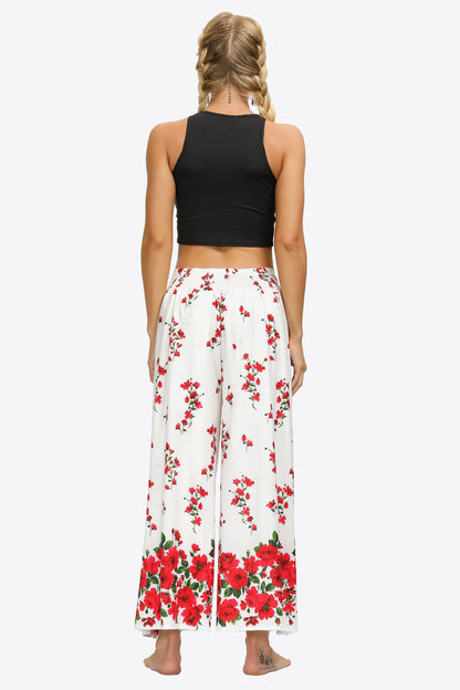 Split Wide Leg Long Pants