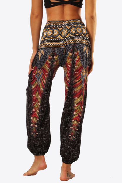 Printed Pants with Pockets